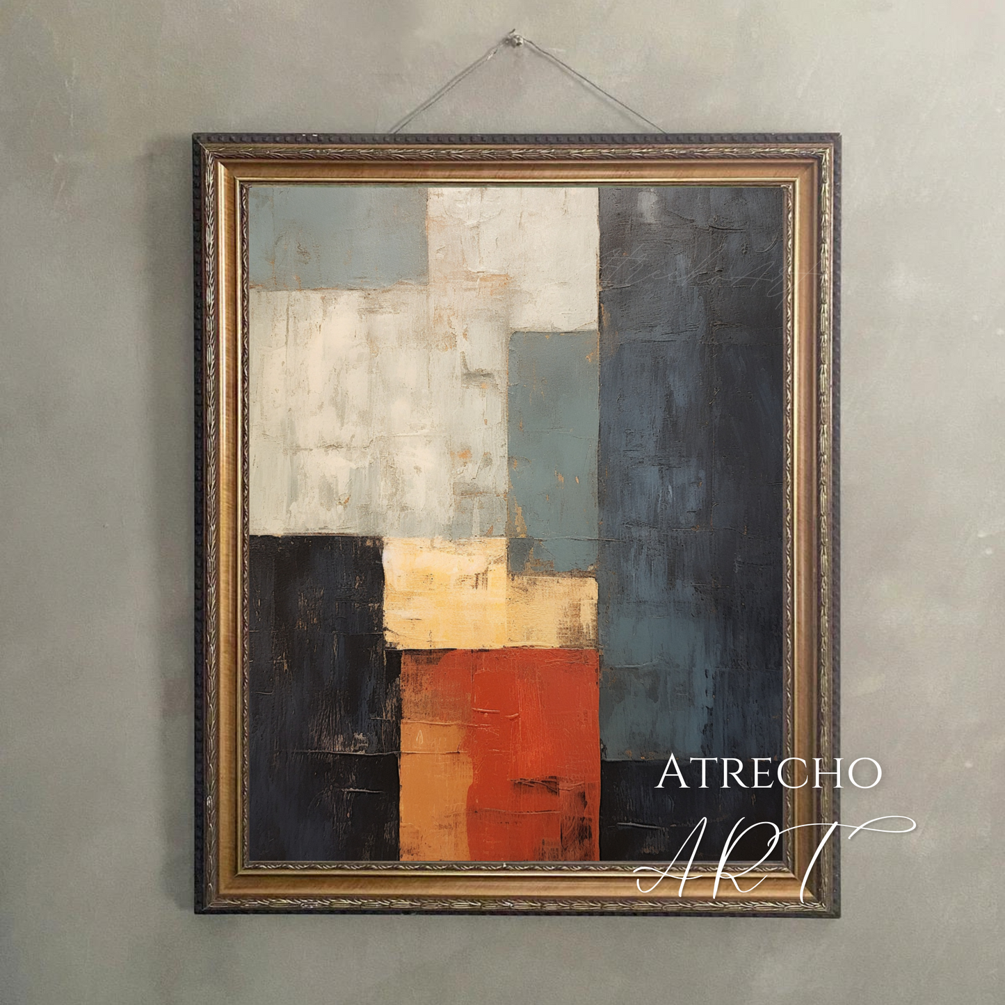 ABSTRACT COLOR BLOCK | Printed Artwork | AB04 - Atrecho Art