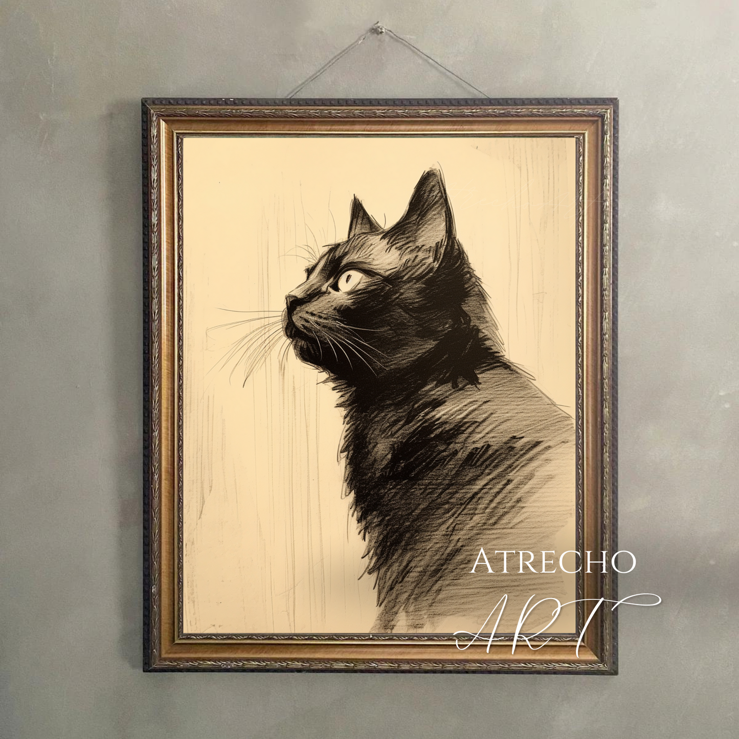 BLACK CAT | Printed Artwork | AN01