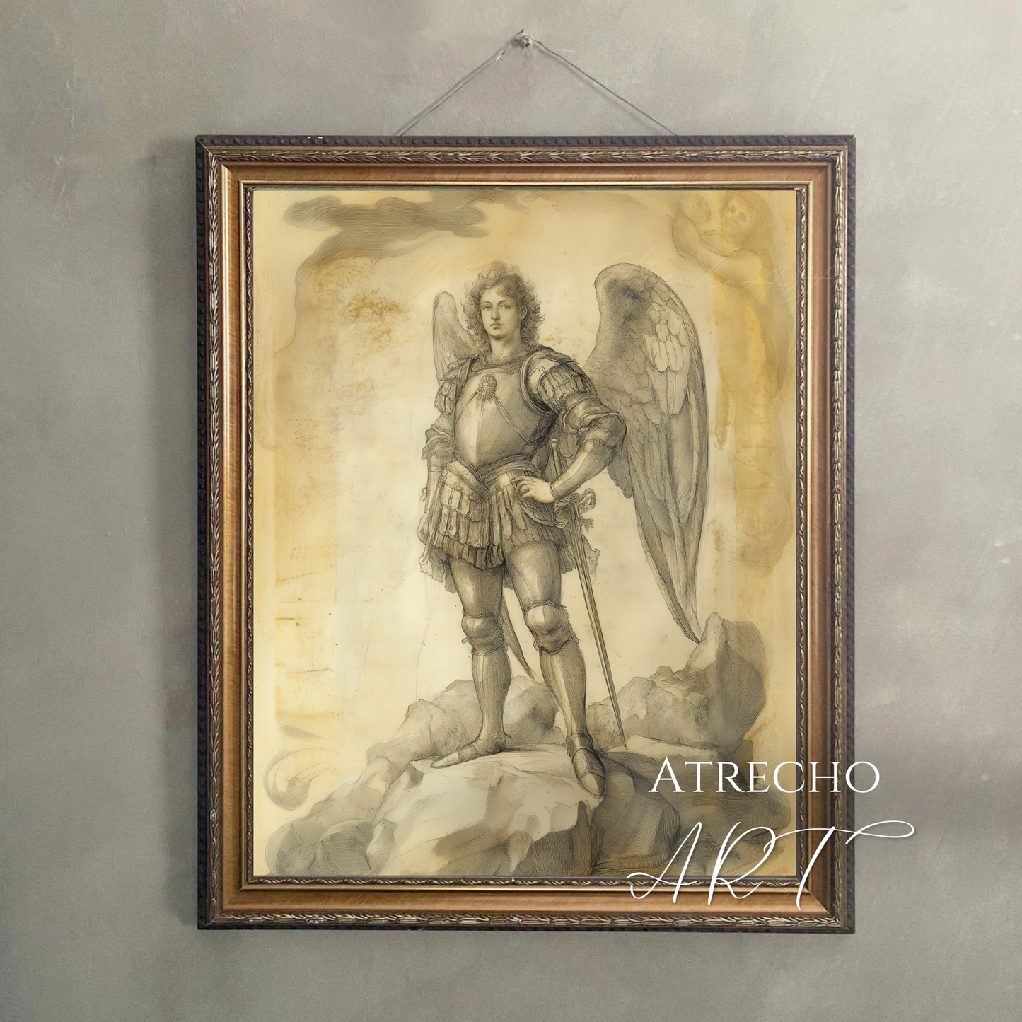 ARCHANGEL MICHAEL | Printed Artwork | RE07 - Atrecho Art
