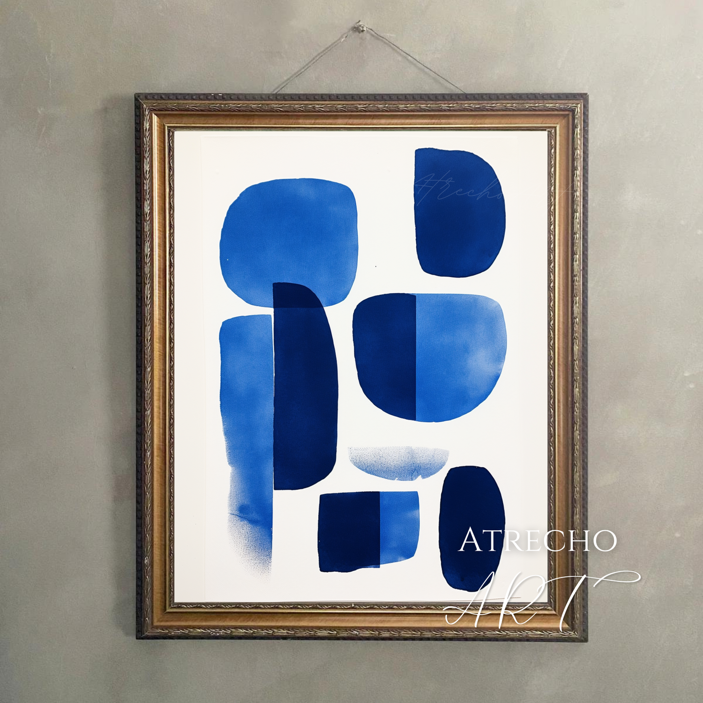 BLUE ABSTRACT | Printed Artwork | AB04 - Atrecho Art