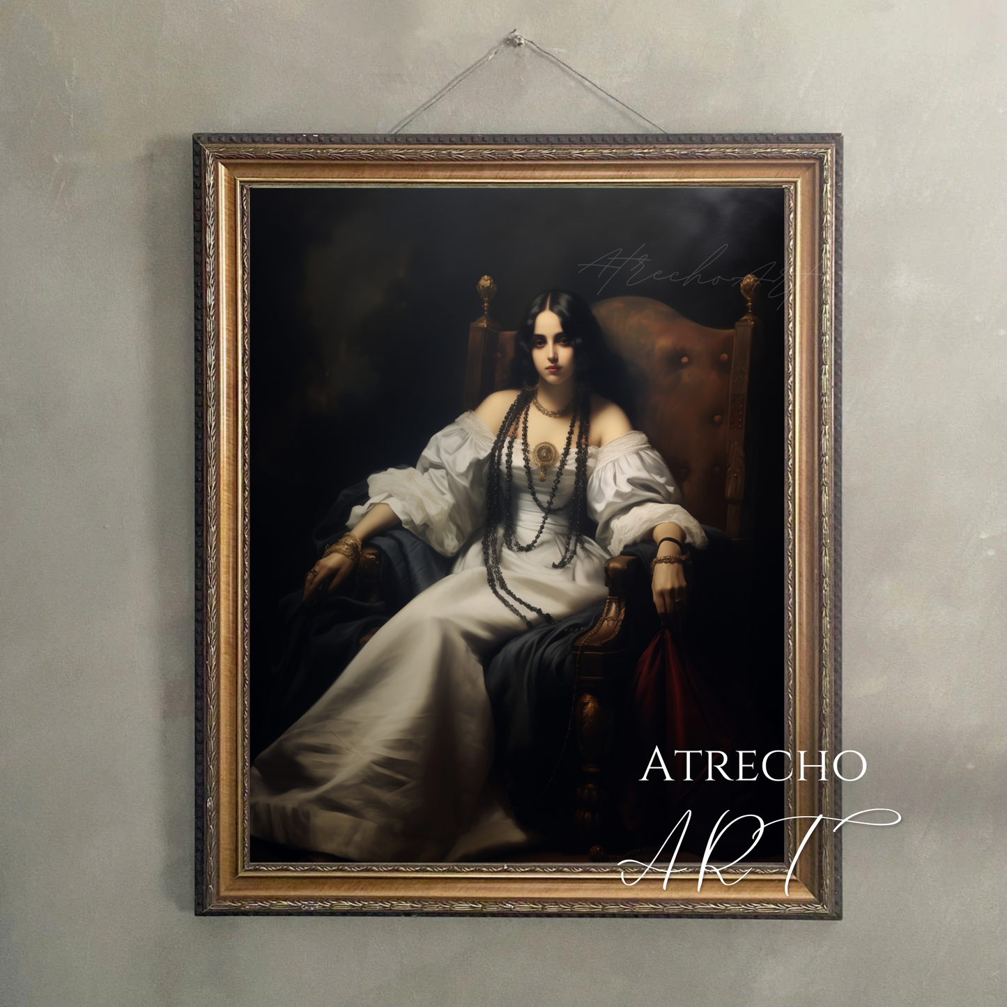 WOMAN IN WHITE | Printed Artwork | PE87 - Atrecho Art