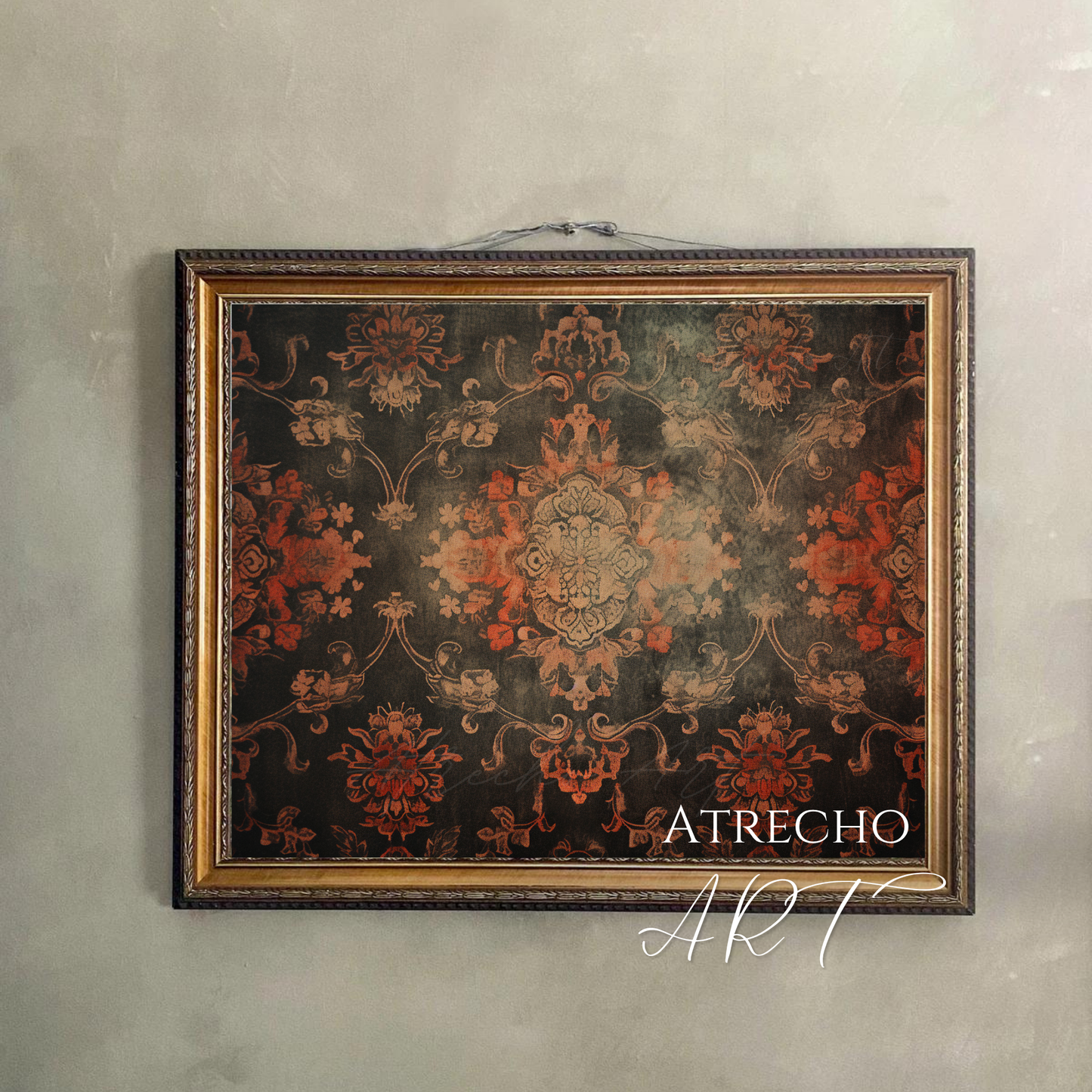 TEXTILE RED AND BLACK | Printed Artwork | TE40