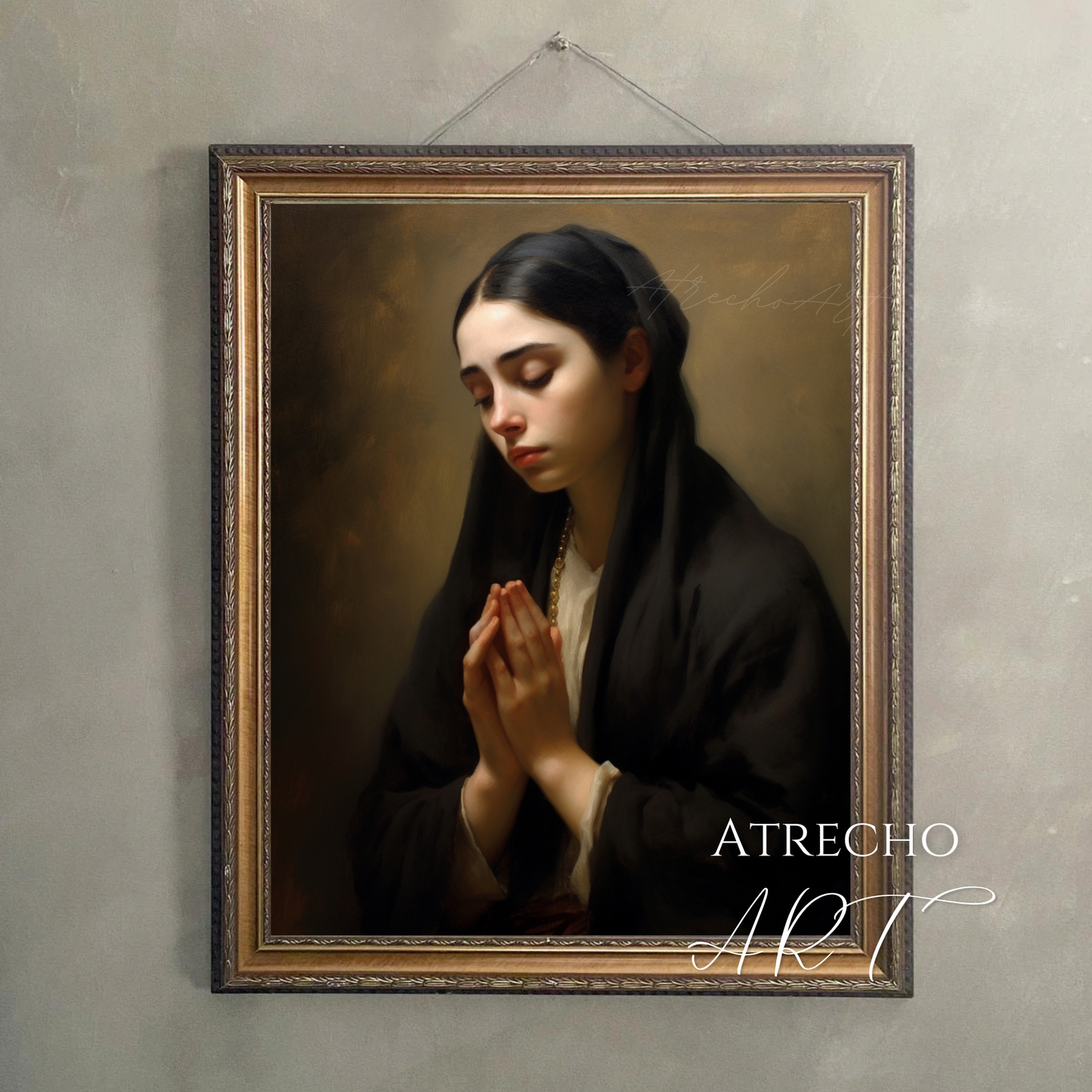 AT PRAYER | Printed Artwork | RE13 - Atrecho Art