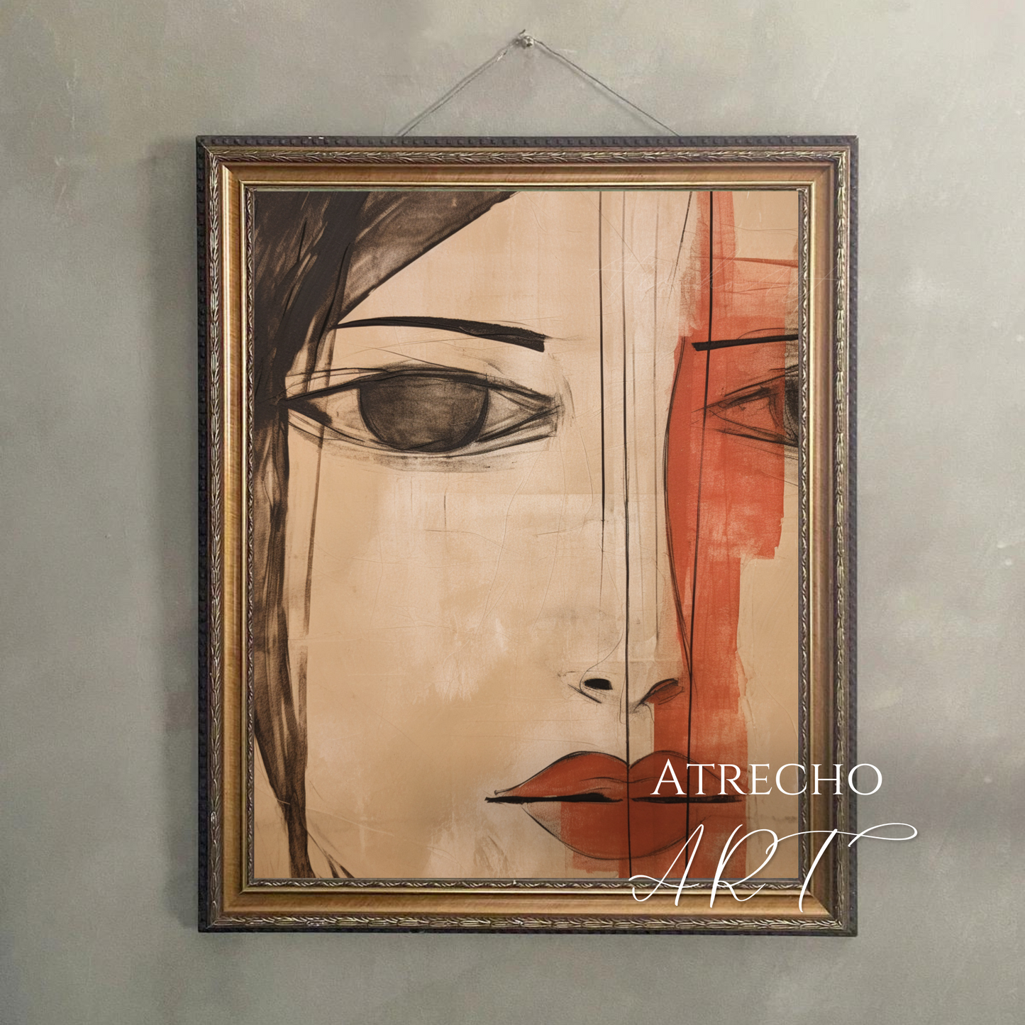 ABSTRACT FACE | Printed Artwork | AB02 - Atrecho Art
