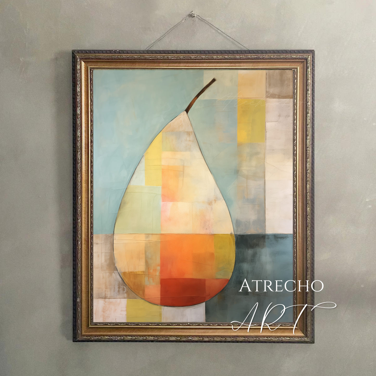 ABSTRACT PEAR | Printed Artwork | AB21 - Atrecho Art