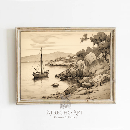 BOAT SKETCH | Printed Artwork | NA44