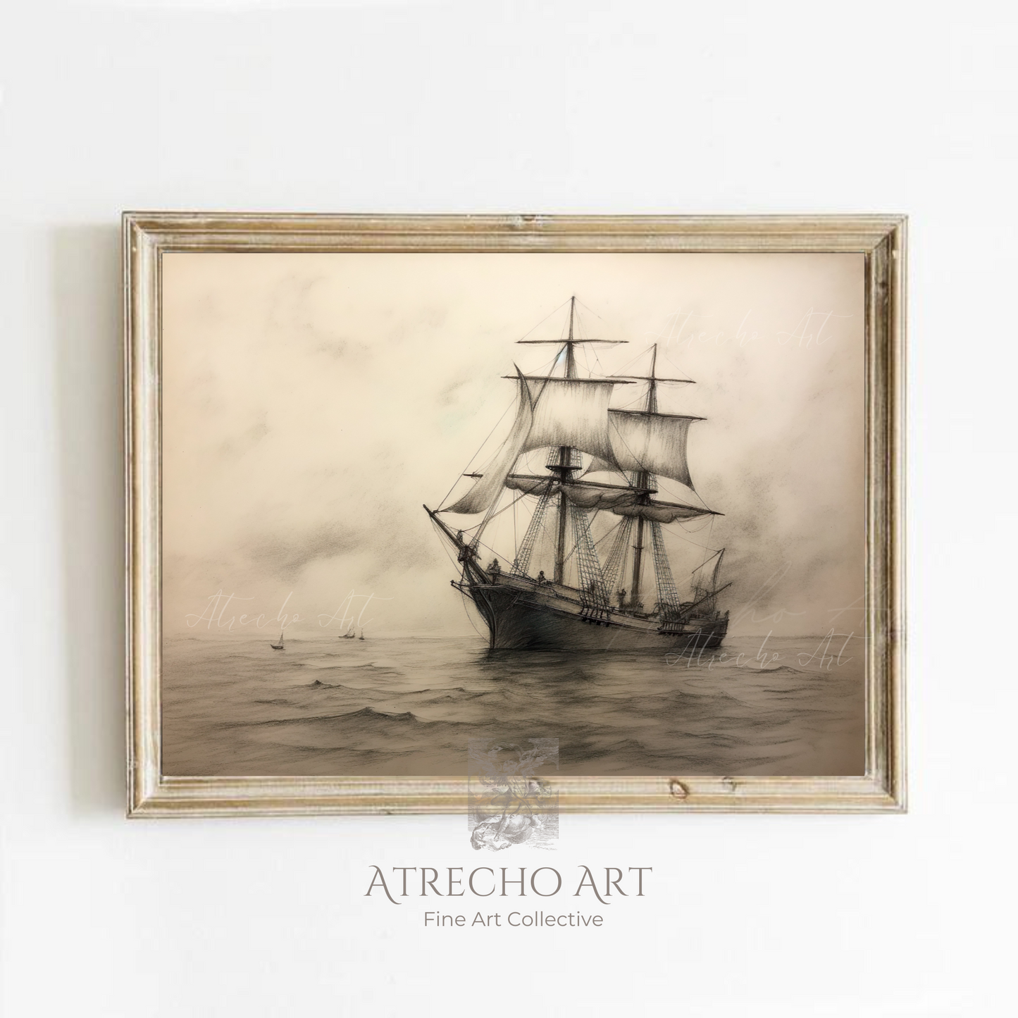 Croquis de navire | Œuvre imprimée | NA24