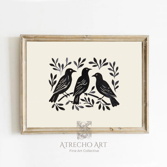 THREE RAVENS | Printed Artwork | AN42