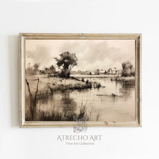 POND SKETCH | Printed Artwork | L044