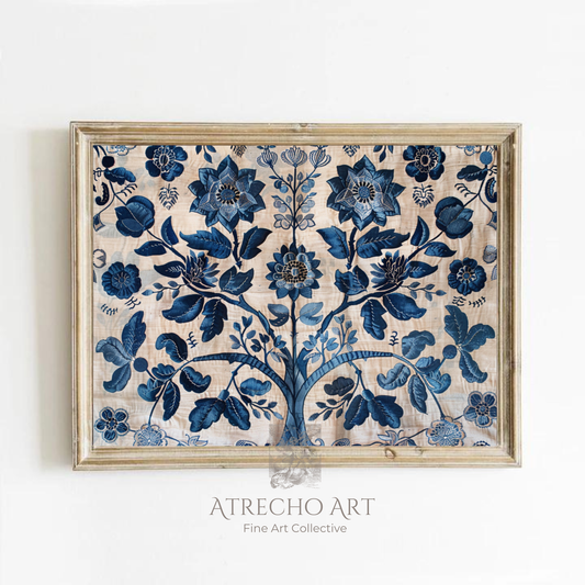 DARK BLUE TEXTILE | Printed Artwork | TE31