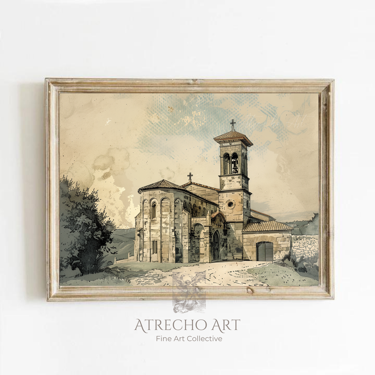 CROQUIS DE L'ÉGLISE | Oeuvre imprimée | RE23