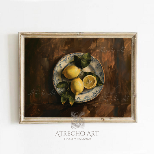 LEMONS ON A PLATE | Printed Artwork | SL16