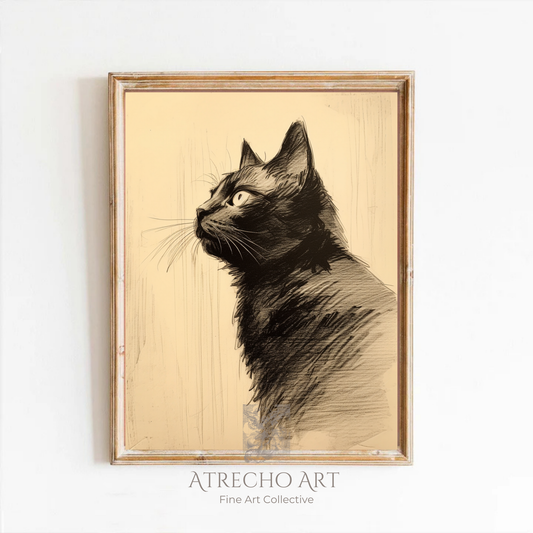 CHAT NOIR | Oeuvre imprimée | AN01