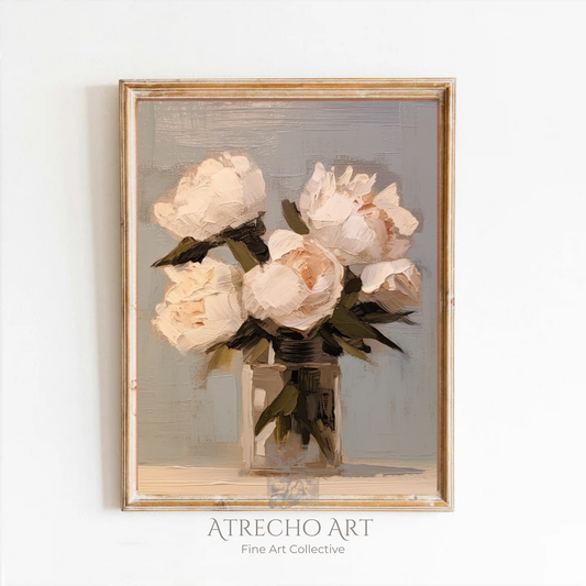 ABSTRACT PEONIES | Printed Artwork | AB10