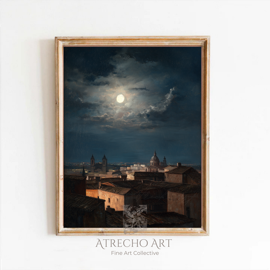 ROOFTOP MOON | Printed Artwork | L054