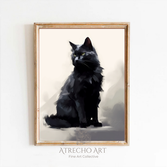 CHAT NOIR | Oeuvre imprimée | AN35