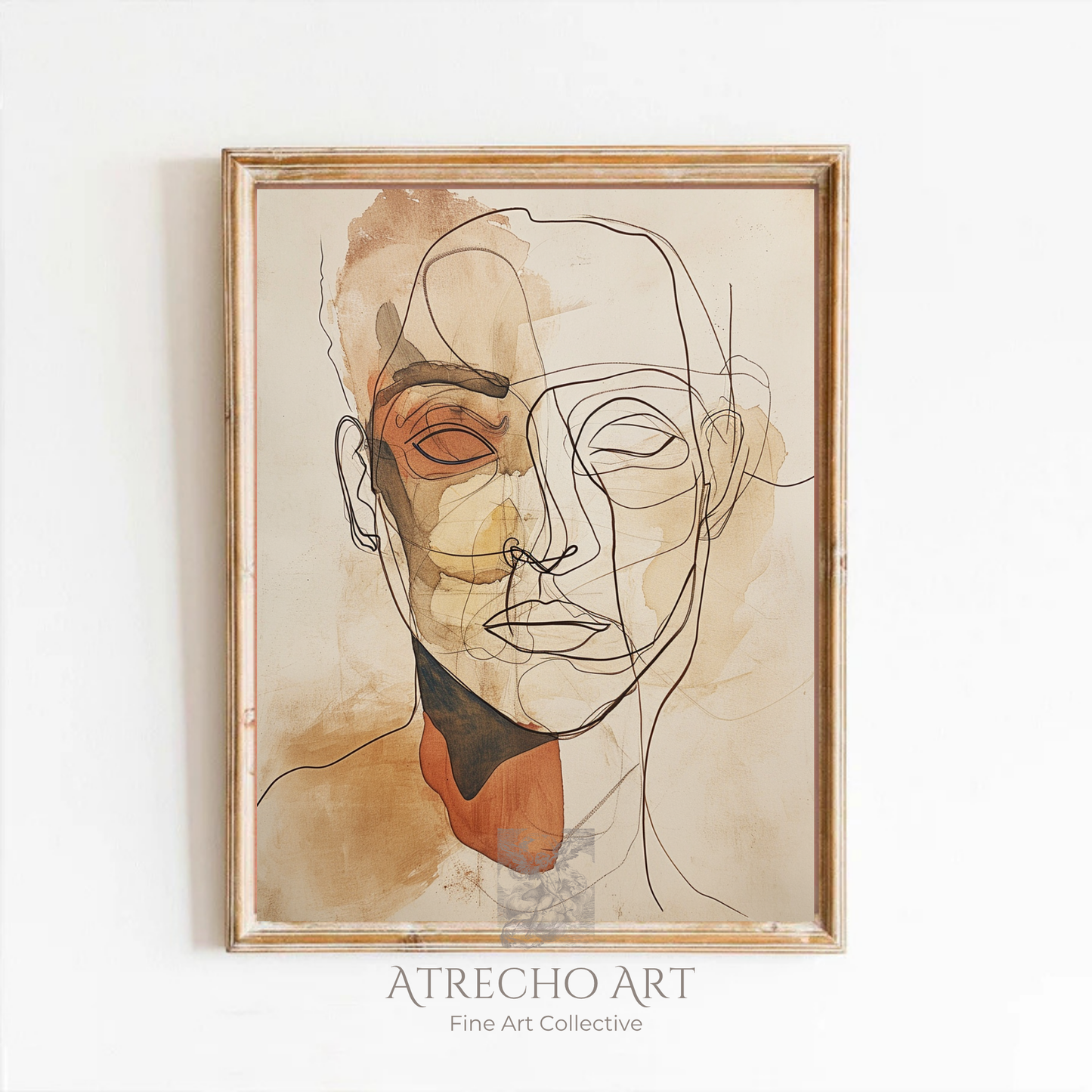 ABSTRACT MANS FACE | Printed Artwork | AB18