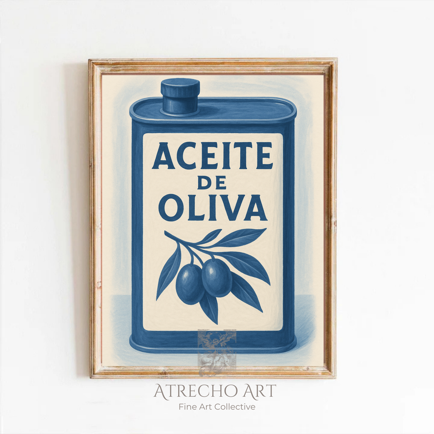 Aceite de Oliva Print | Spanish Kitchen Wall Art | Vintage Olive Oil Poster | Digital Download | Printable Art