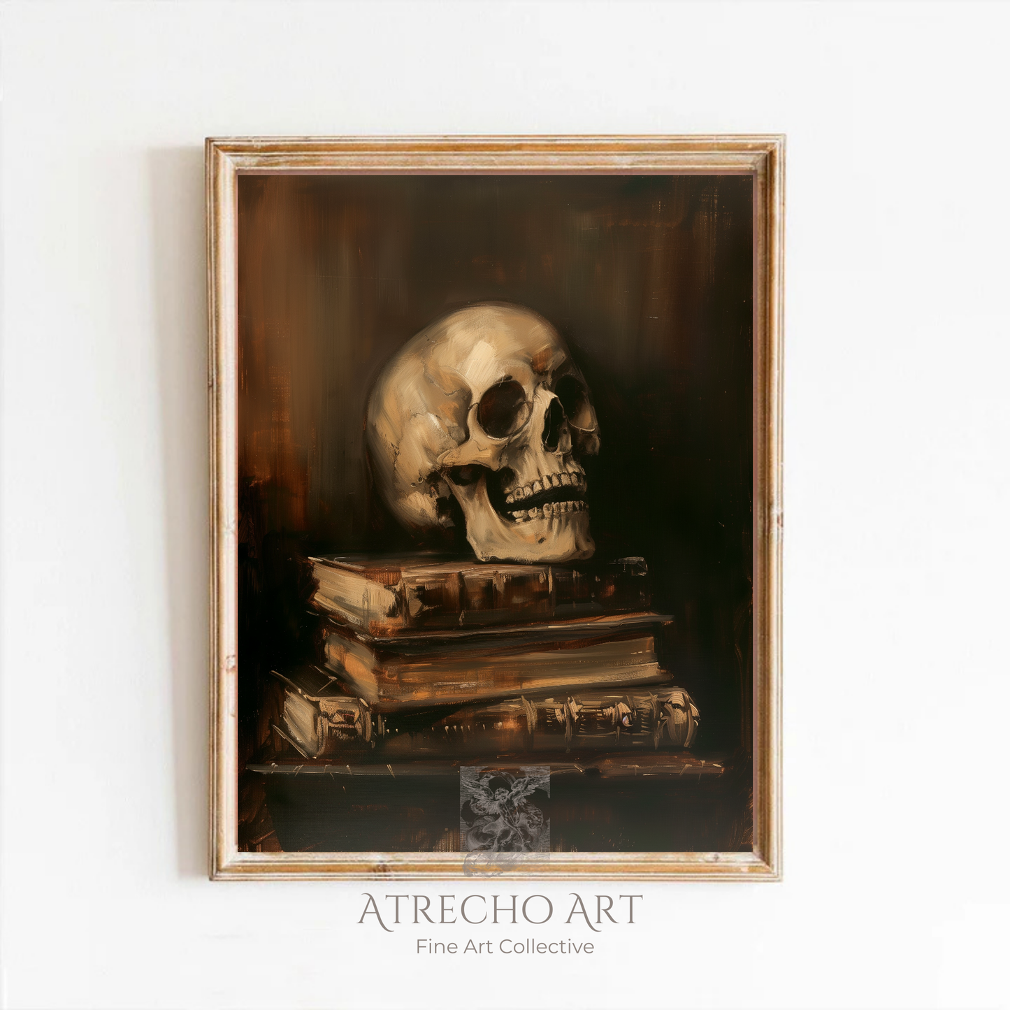 SKULL | Printed Artwork | SL56 | Dark Academia Fine Art Poster | Moody Vintage Wall Decor