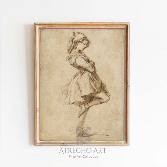 Boceto de una bailarina | Obra de arte impresa | PE94