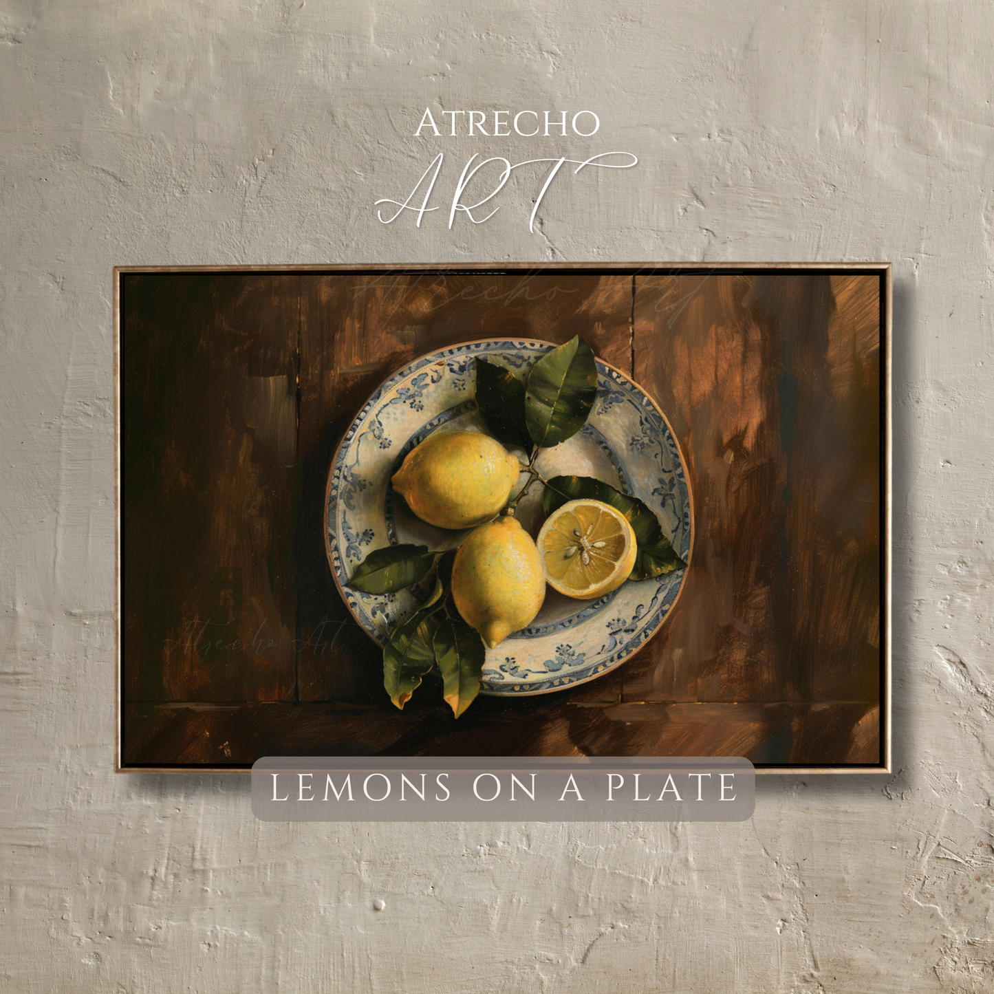 LEMONS ON A PLATE | Printed Artwork | SL16