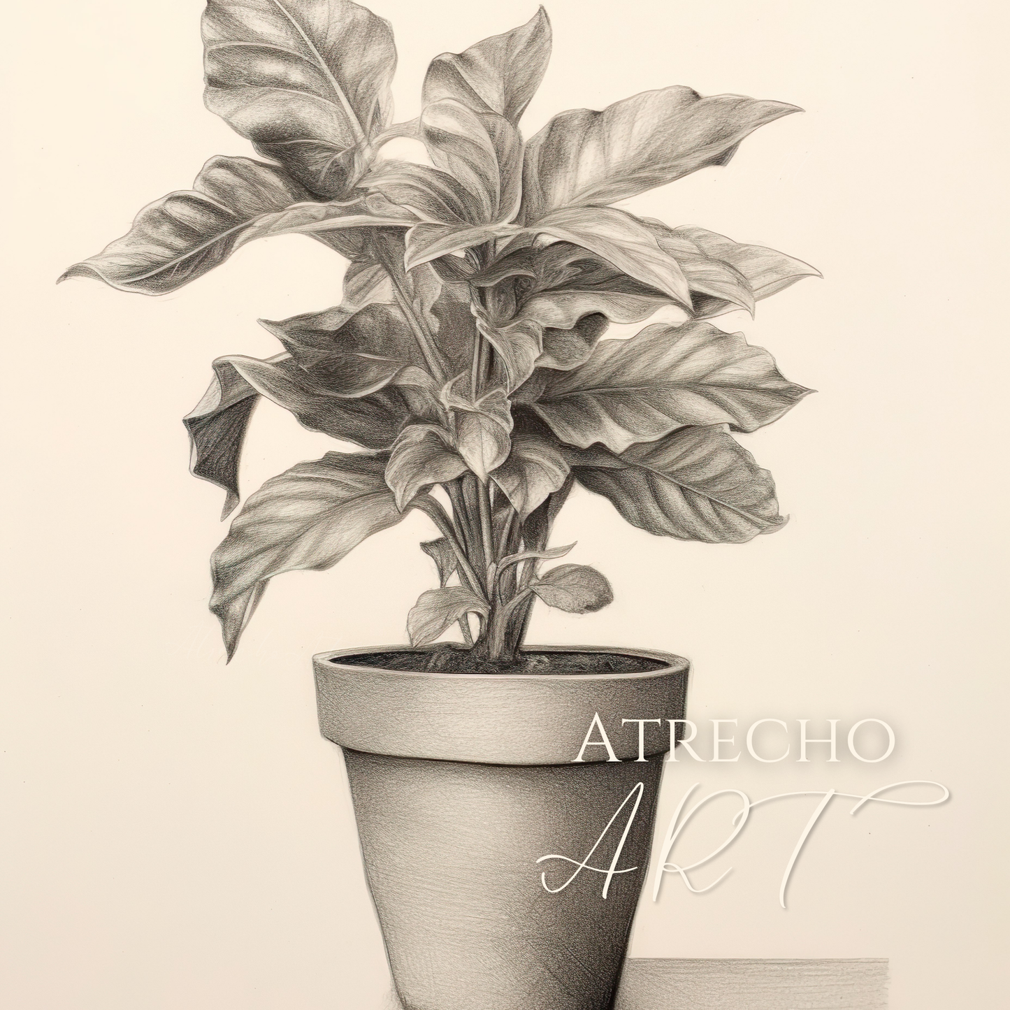 POTTED PLANT | Printed Artwork | TR19