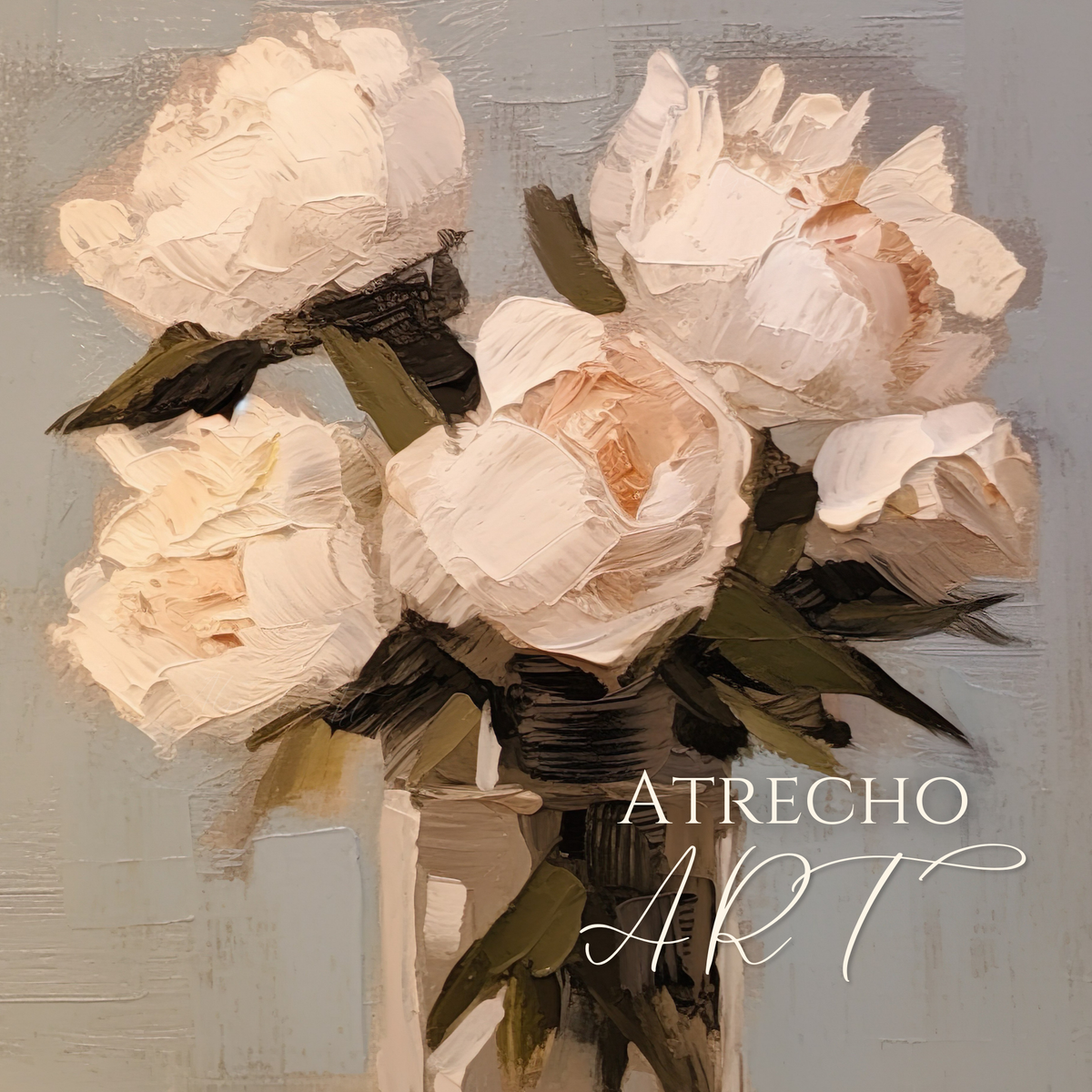 Abstract Peony Line Work ABSTRACT PEONIES | Printed Artwork | AB10 – Atrecho Art