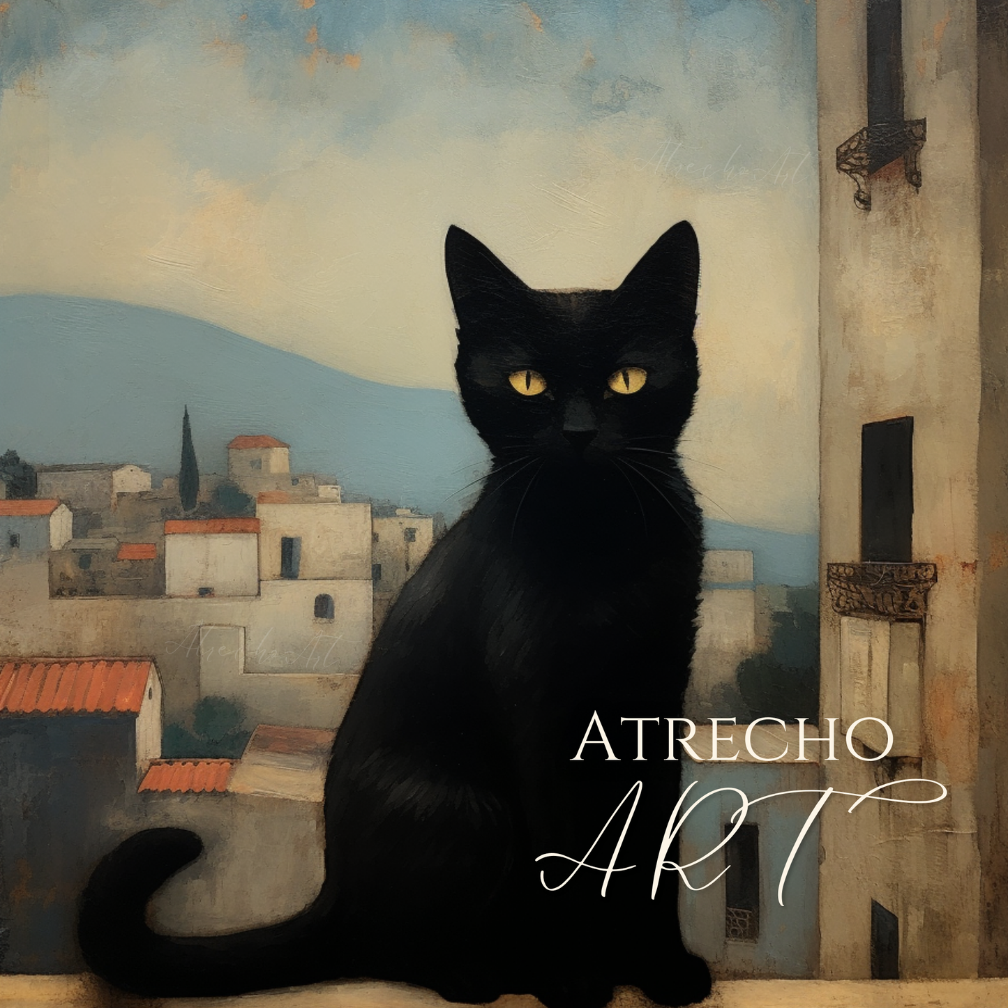 CHAT NOIR | Oeuvre imprimée | AN21