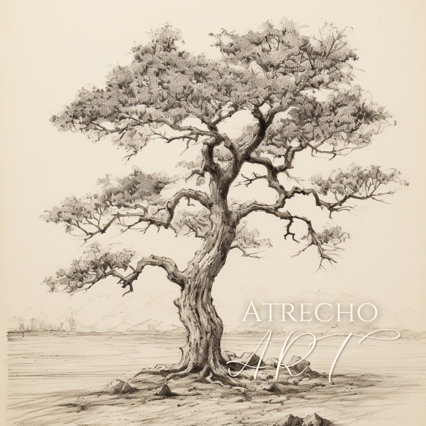 ALEPPO TREE | Printed Artwork | TR03