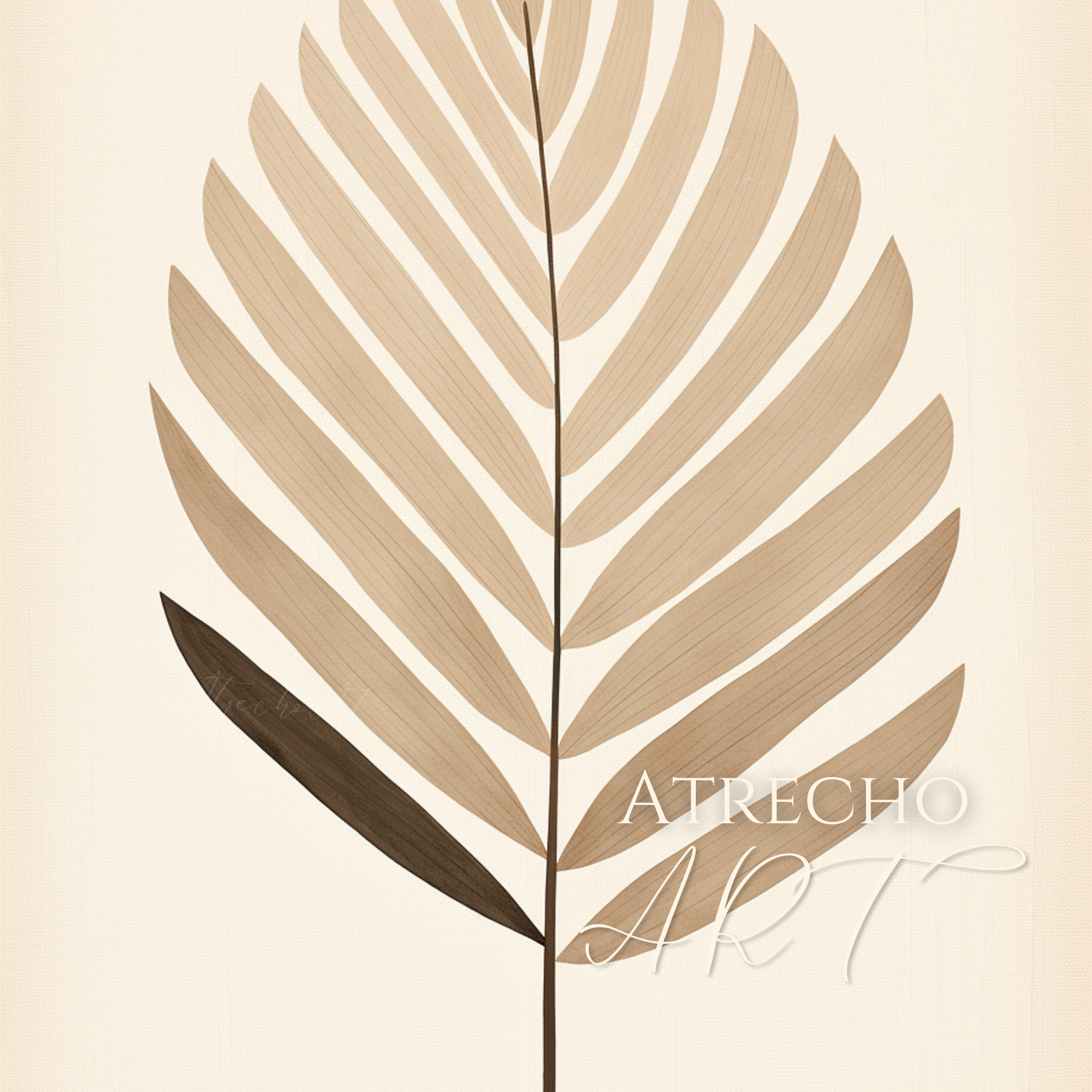ABSTRACT PALM LEAF | Printed Artwork | AB16