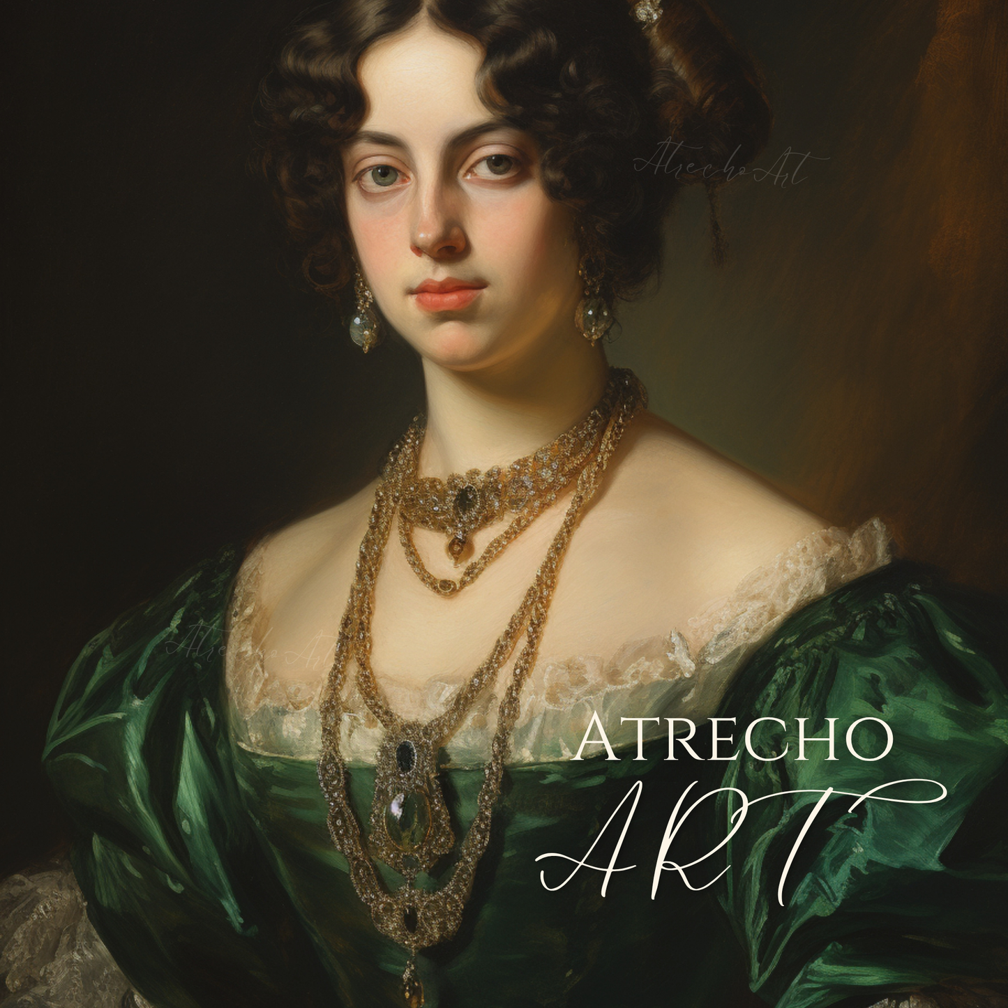 LADY IN GREEN | Printed Artwork | PE02