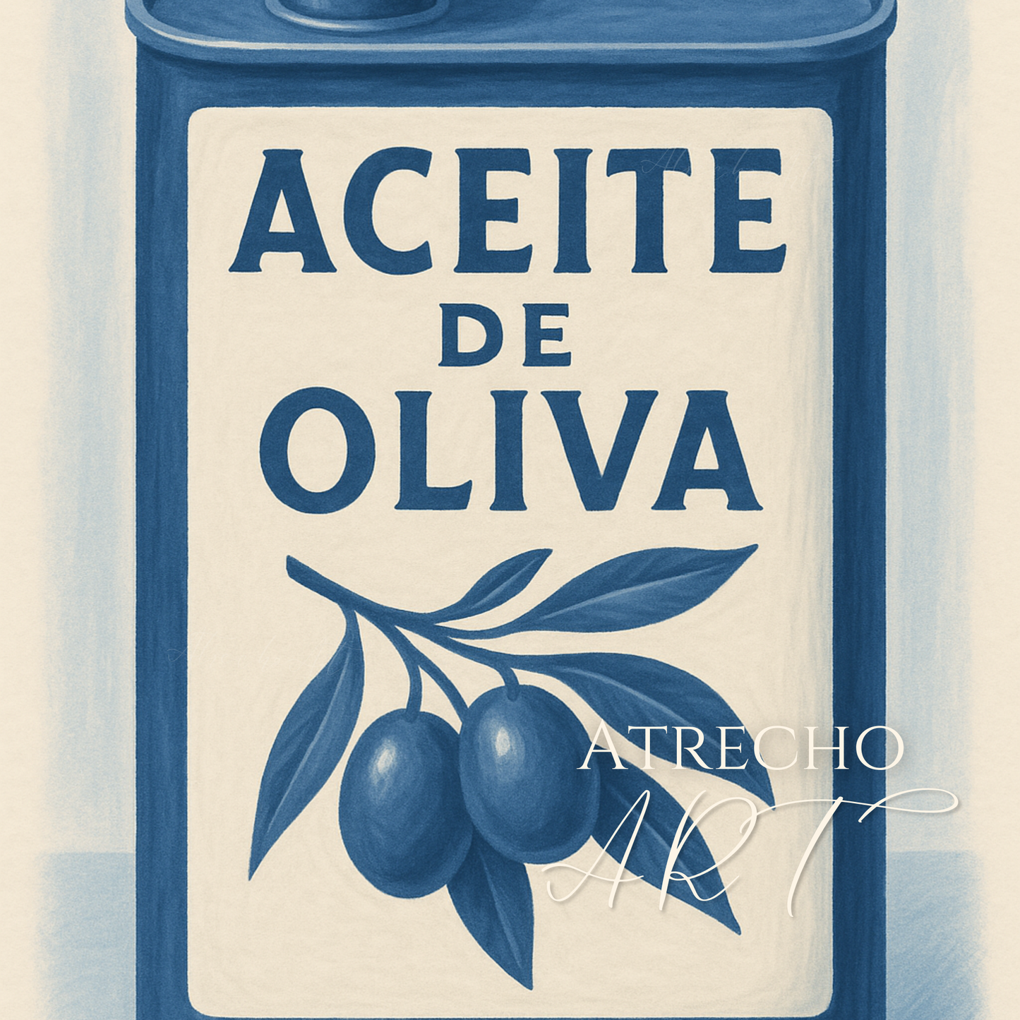 Aceite de Oliva Print | Spanish Kitchen Wall Art | Vintage Olive Oil Poster | Digital Download | Printable Art