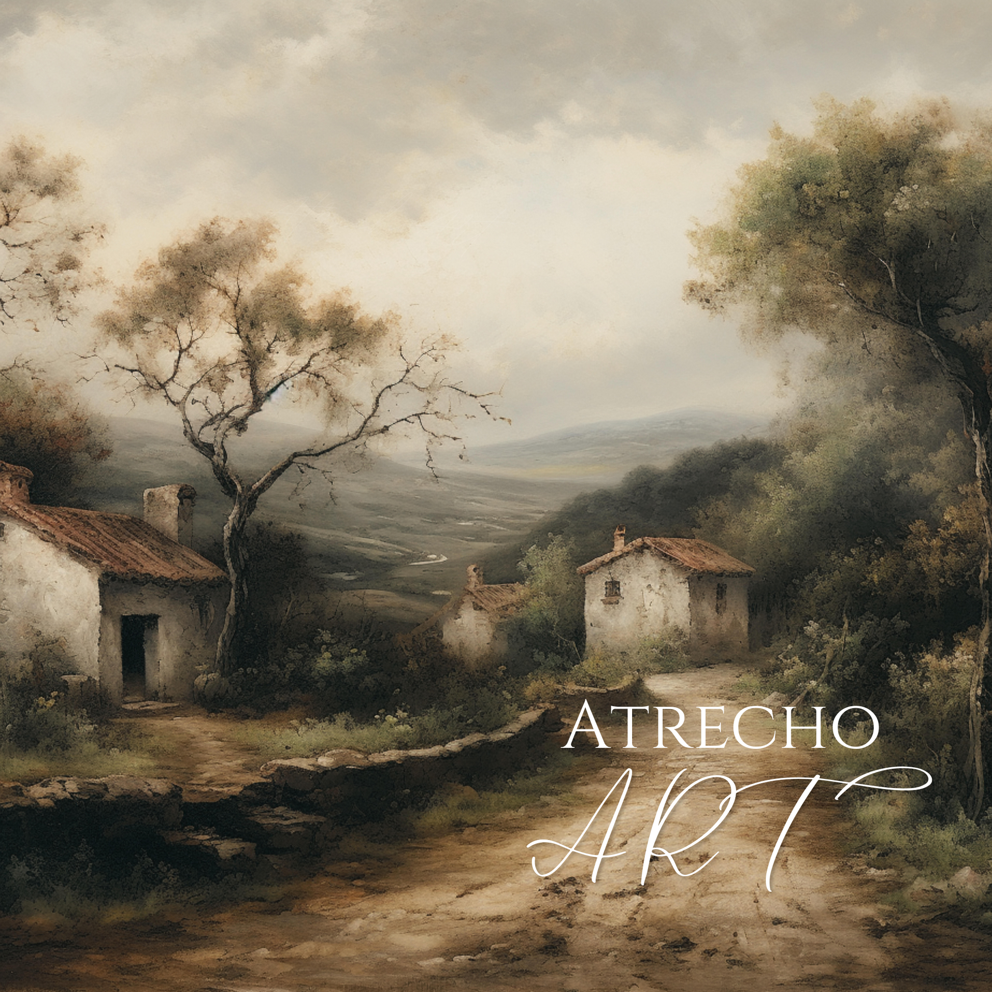 Nine piece Old World Spanish gallery wall collection featuring vintage botanical prints, maritime scenes, and architectural artwork in warm sepia and sage tones