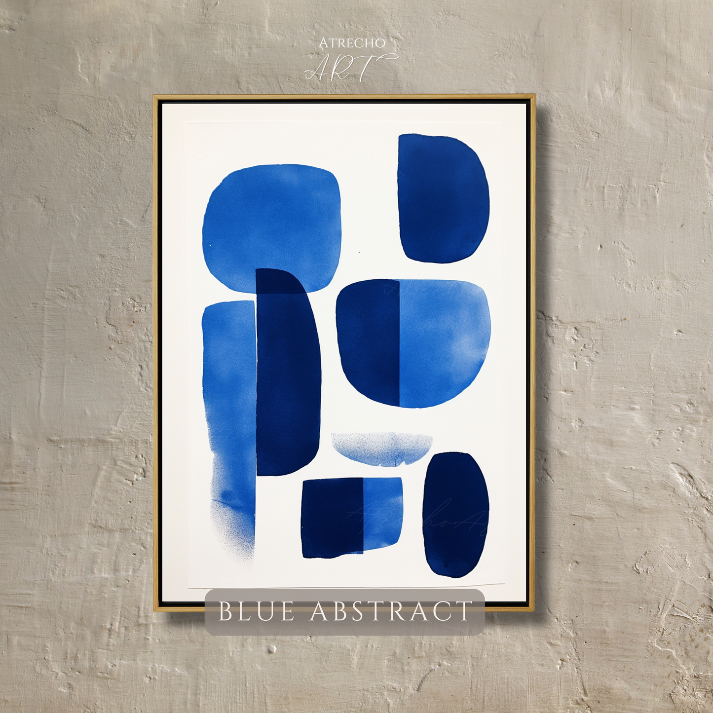 BLUE ABSTRACT | Printed Artwork | AB04