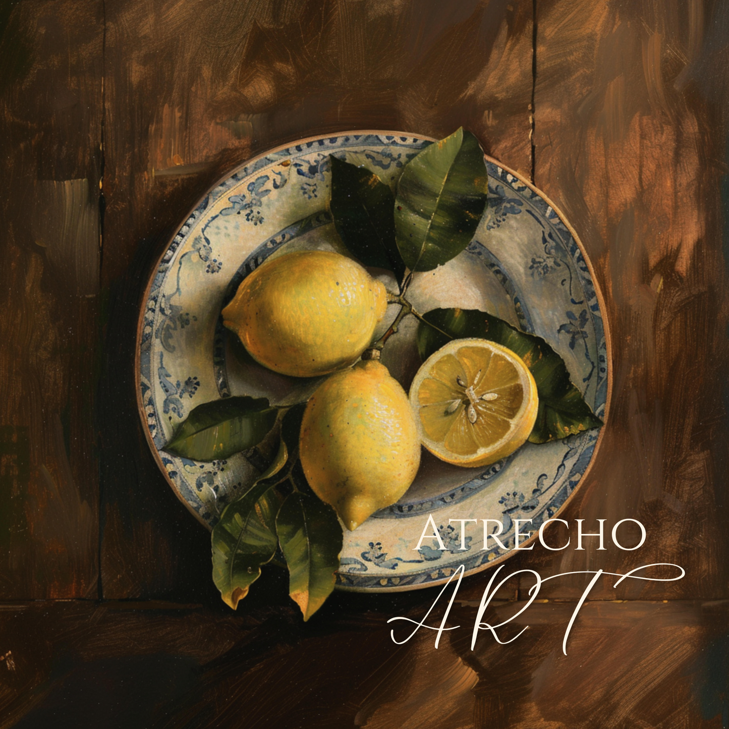 LEMONS ON A PLATE | Printed Artwork | SL16