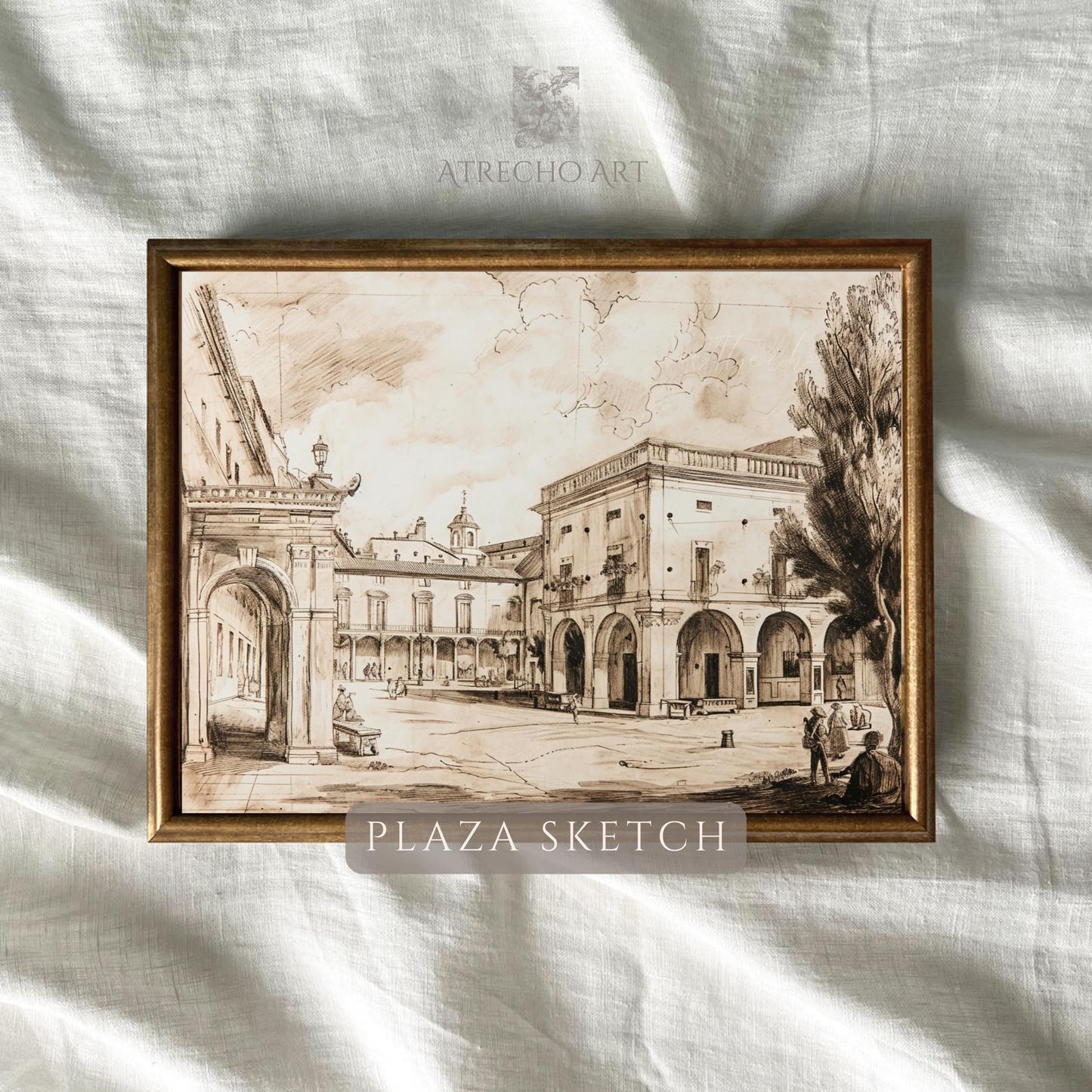 PLAZA SKETCH | Printed Artwork | AR21