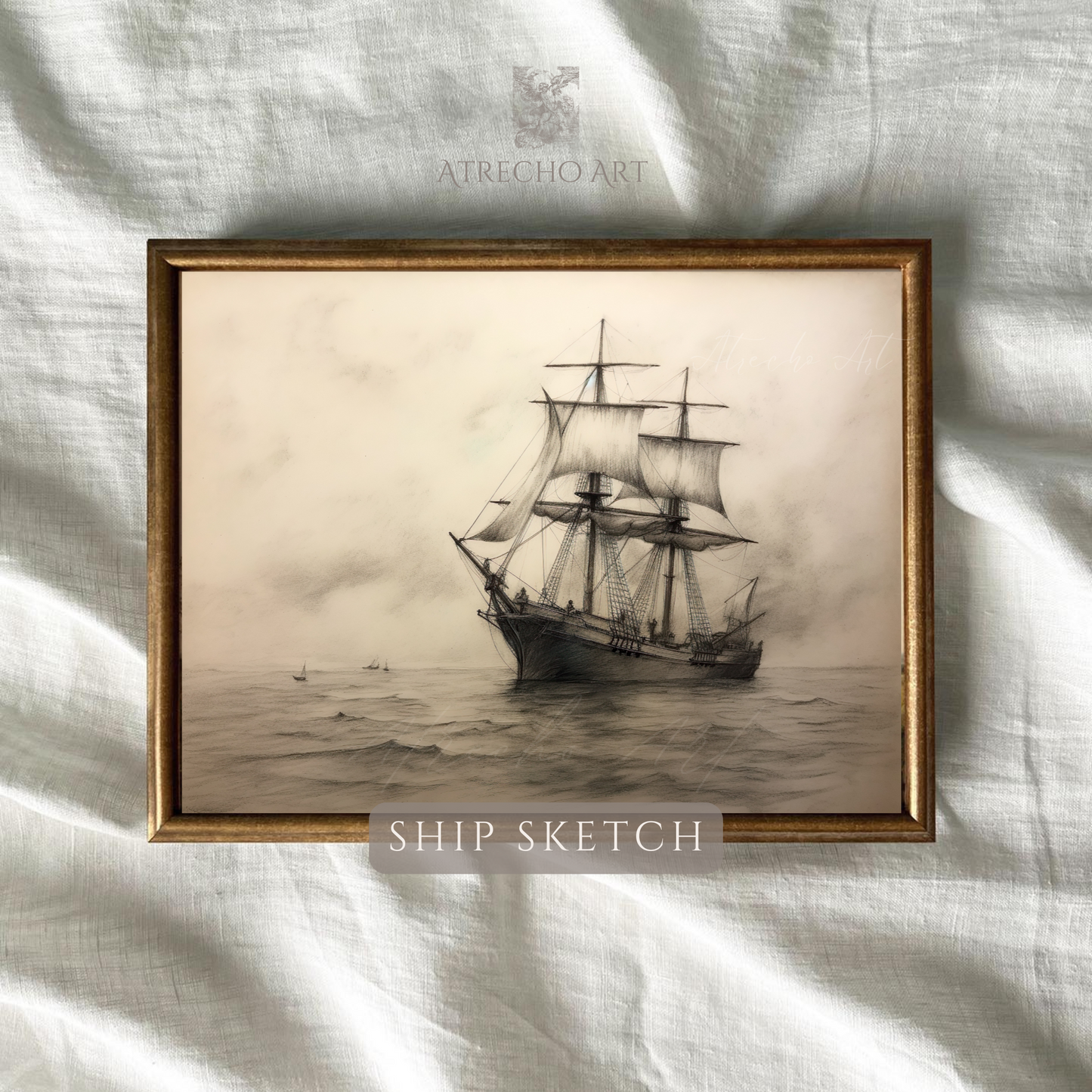 Croquis de navire | Œuvre imprimée | NA24