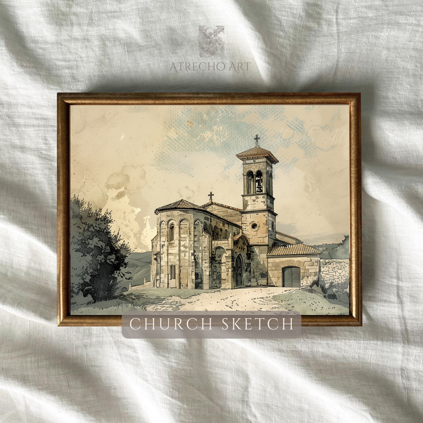 CROQUIS DE L'ÉGLISE | Oeuvre imprimée | RE23