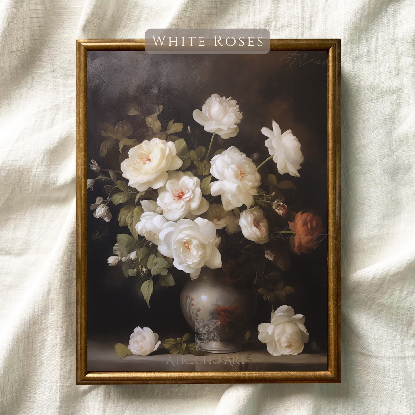 WHITE ROSES | Printed Artwork | FL55