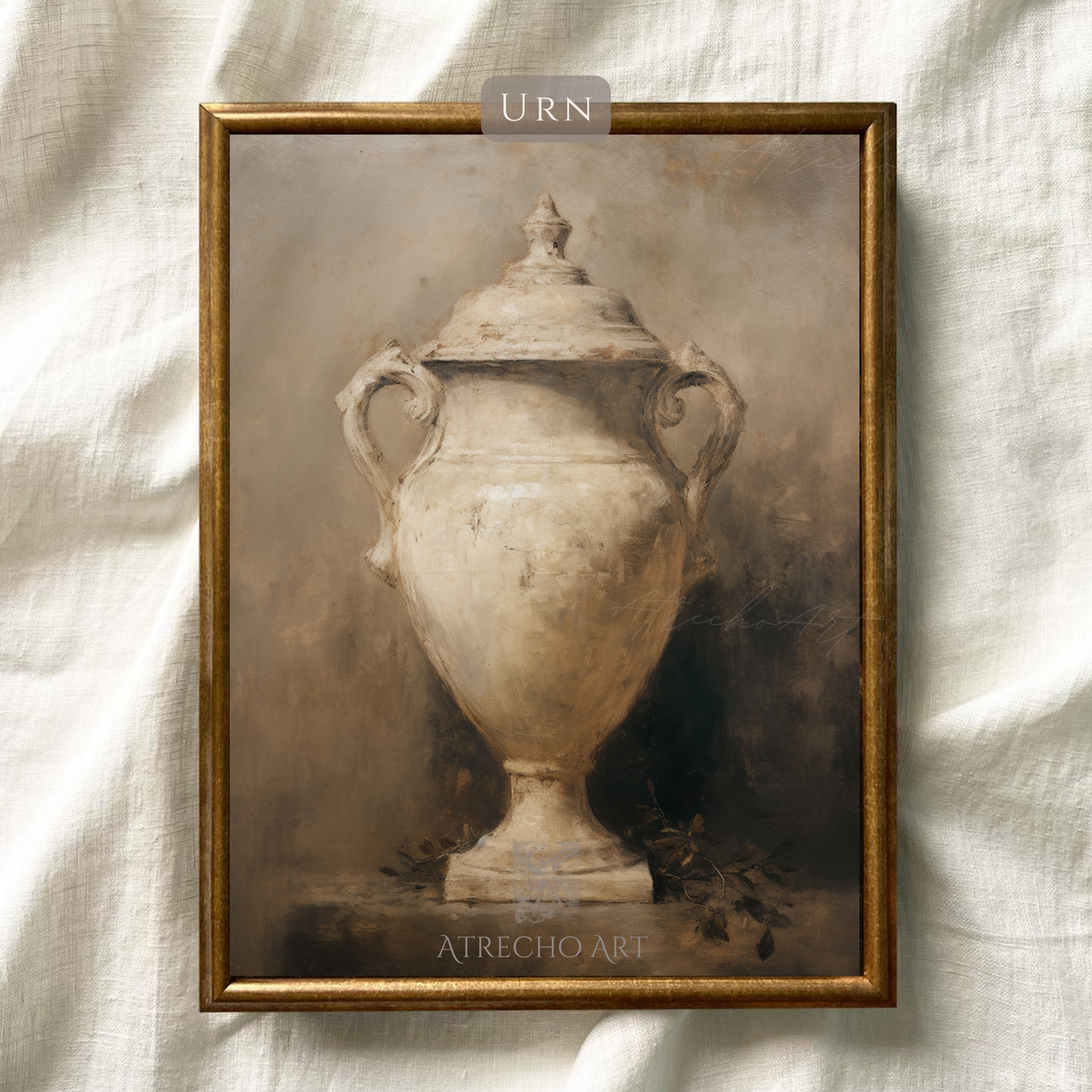 Antique Urn Art Print | Old Master Still Life | Tuscan Aesthetic