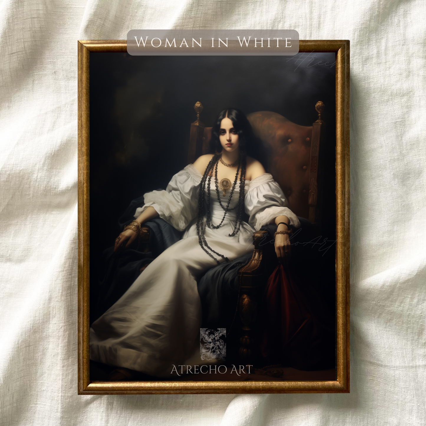 WOMAN IN WHITE | Printed Artwork | PE87