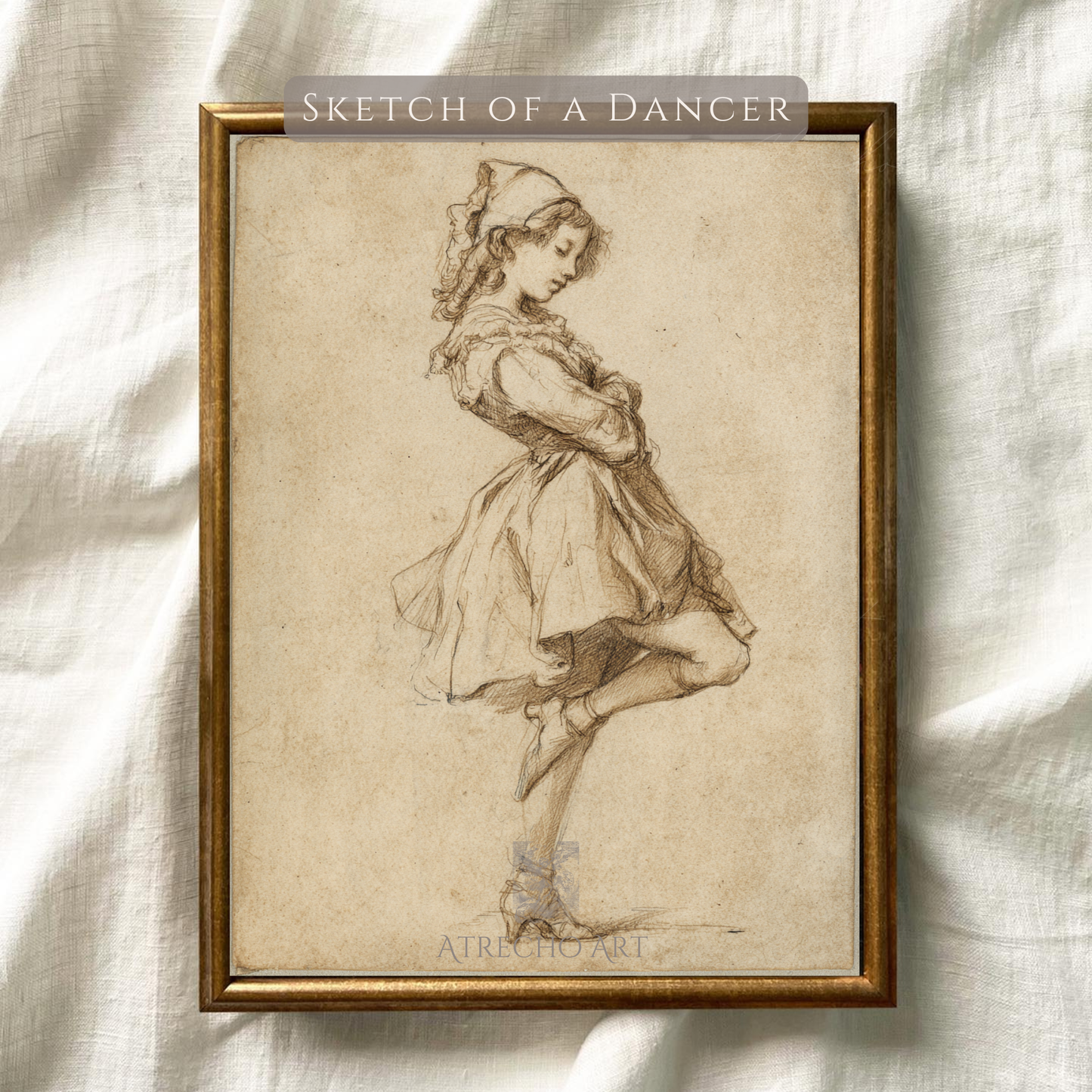 Sketch of a Dancer | Printed Artwork | PE94