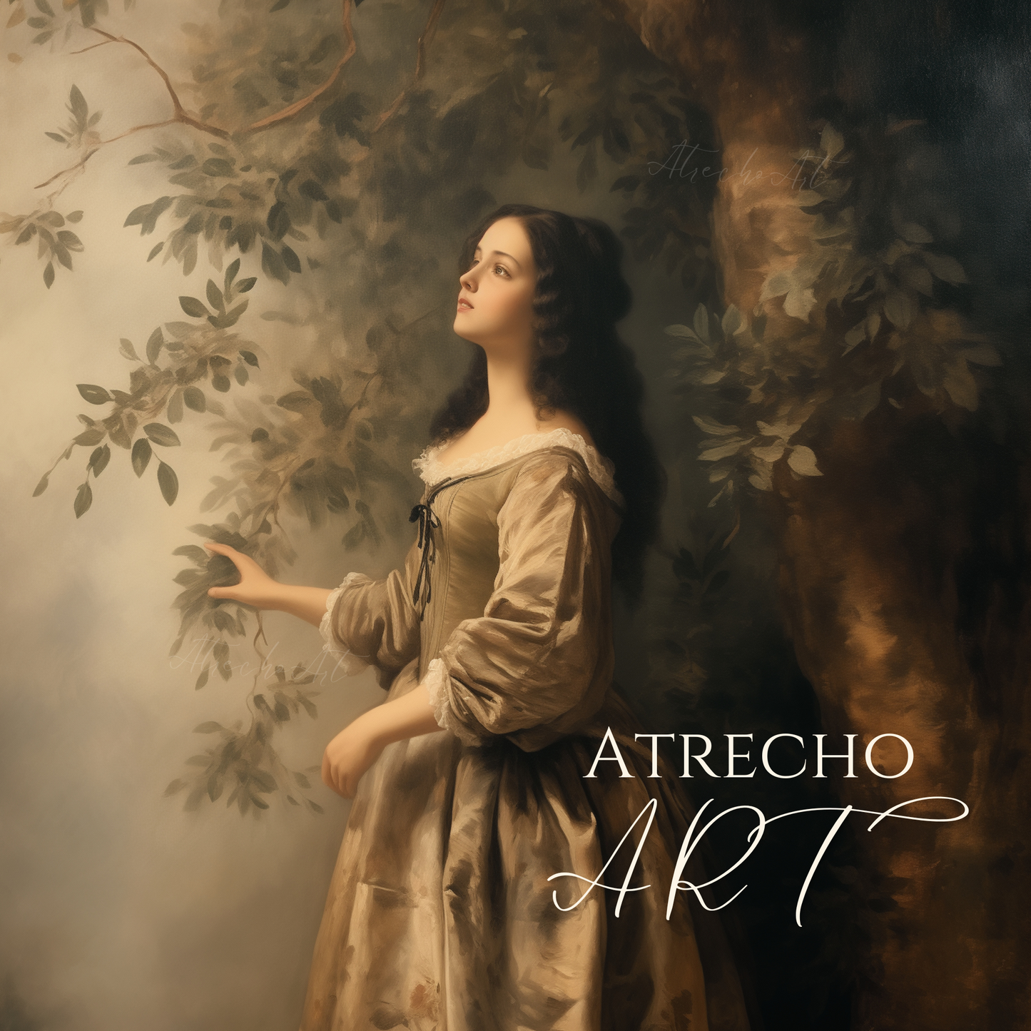 AT THE TREE | Printed Artwork | PE66 - Atrecho Art