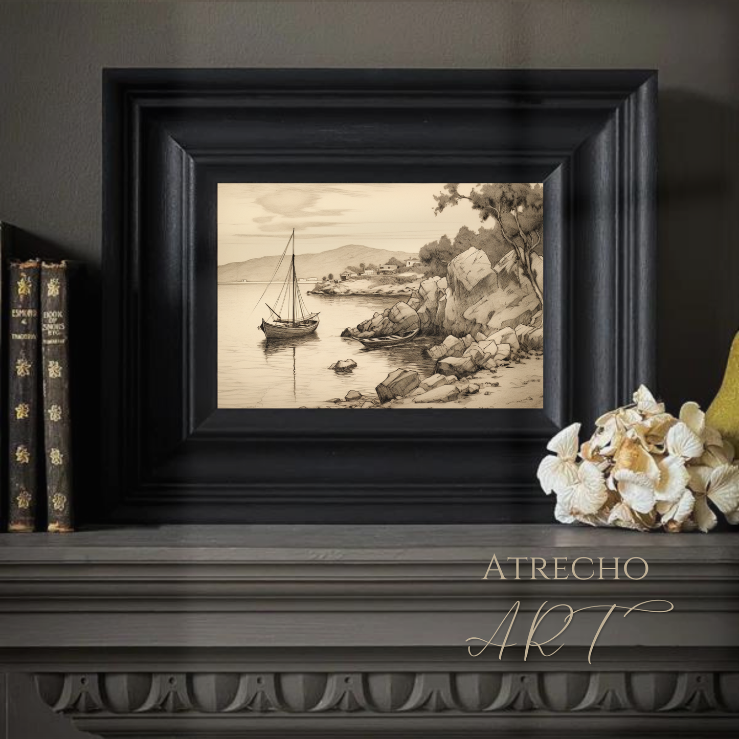 BOAT SKETCH | Printed Artwork | NA44