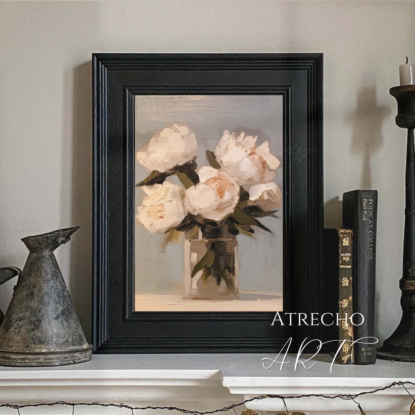 ABSTRACT PEONIES | Printed Artwork | AB10