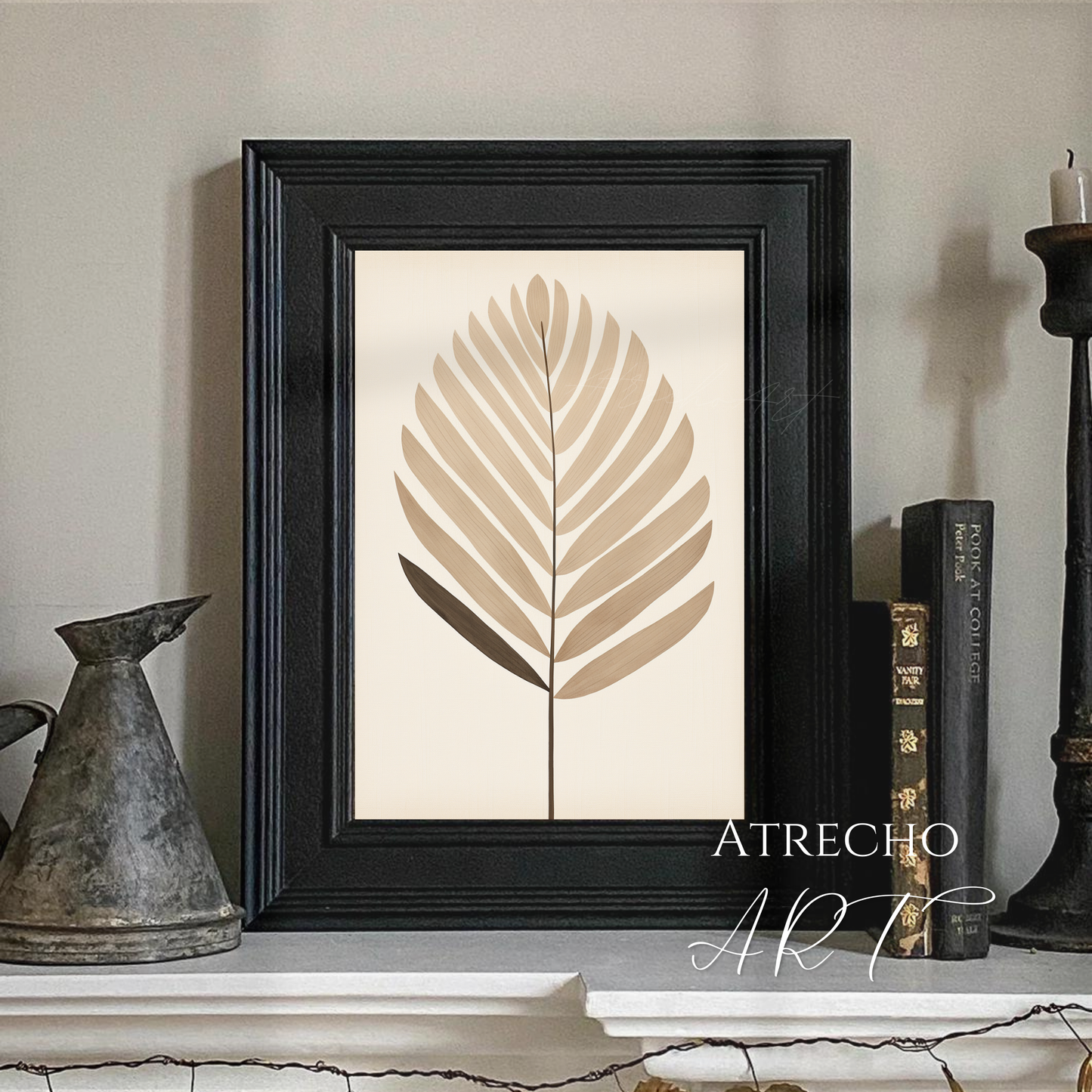 ABSTRACT PALM LEAF | Printed Artwork | AB16