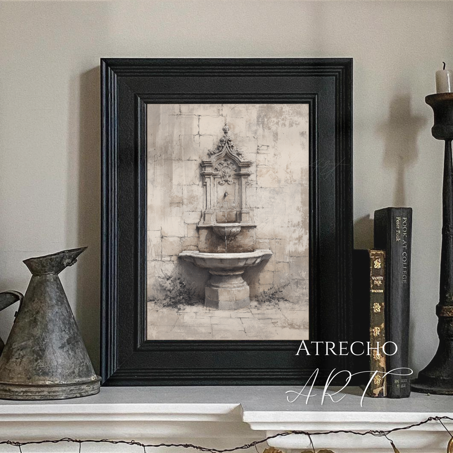 FOUNTAIN SKETCH | Printed Artwork | AR12