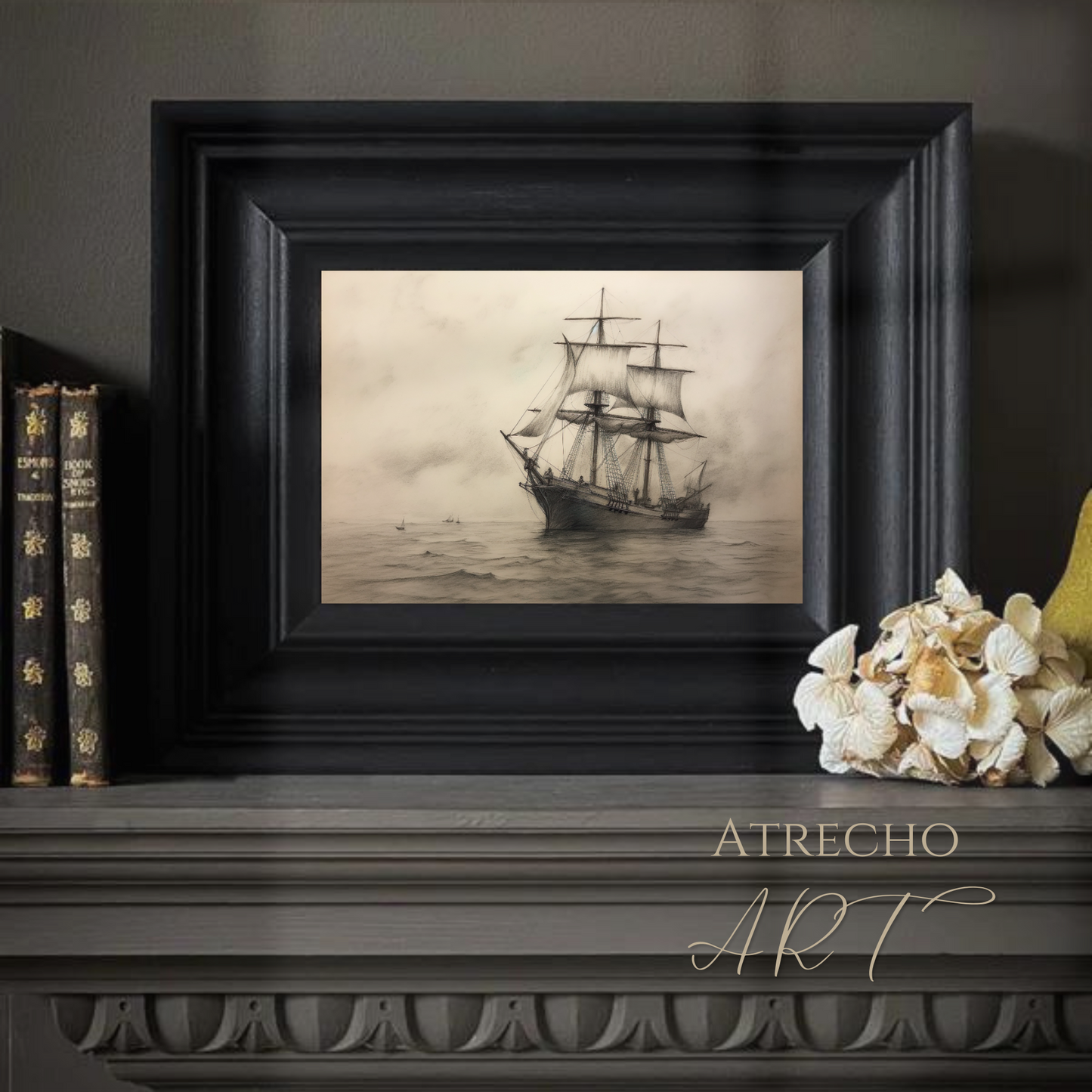 Croquis de navire | Œuvre imprimée | NA24