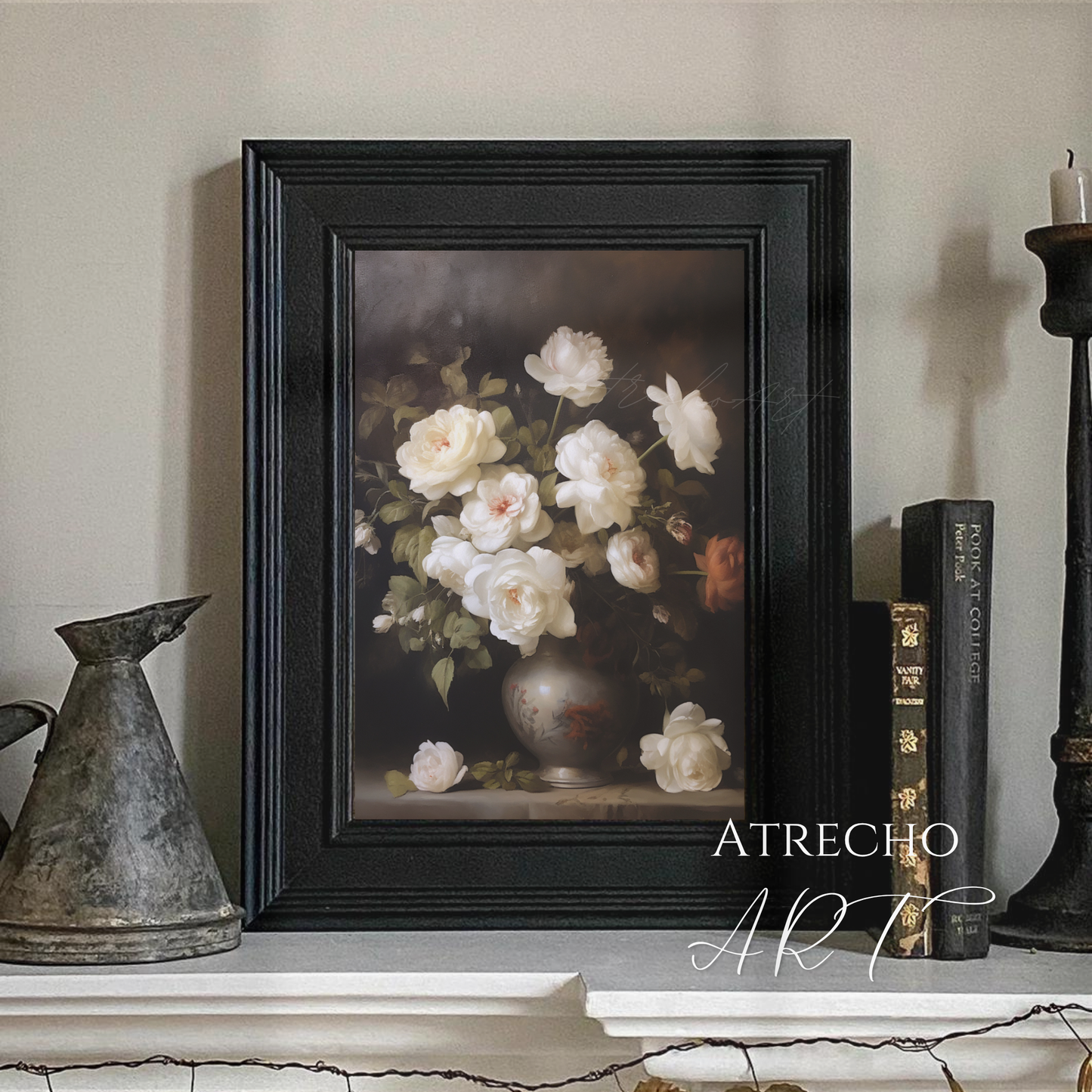 WHITE ROSES | Printed Artwork | FL55