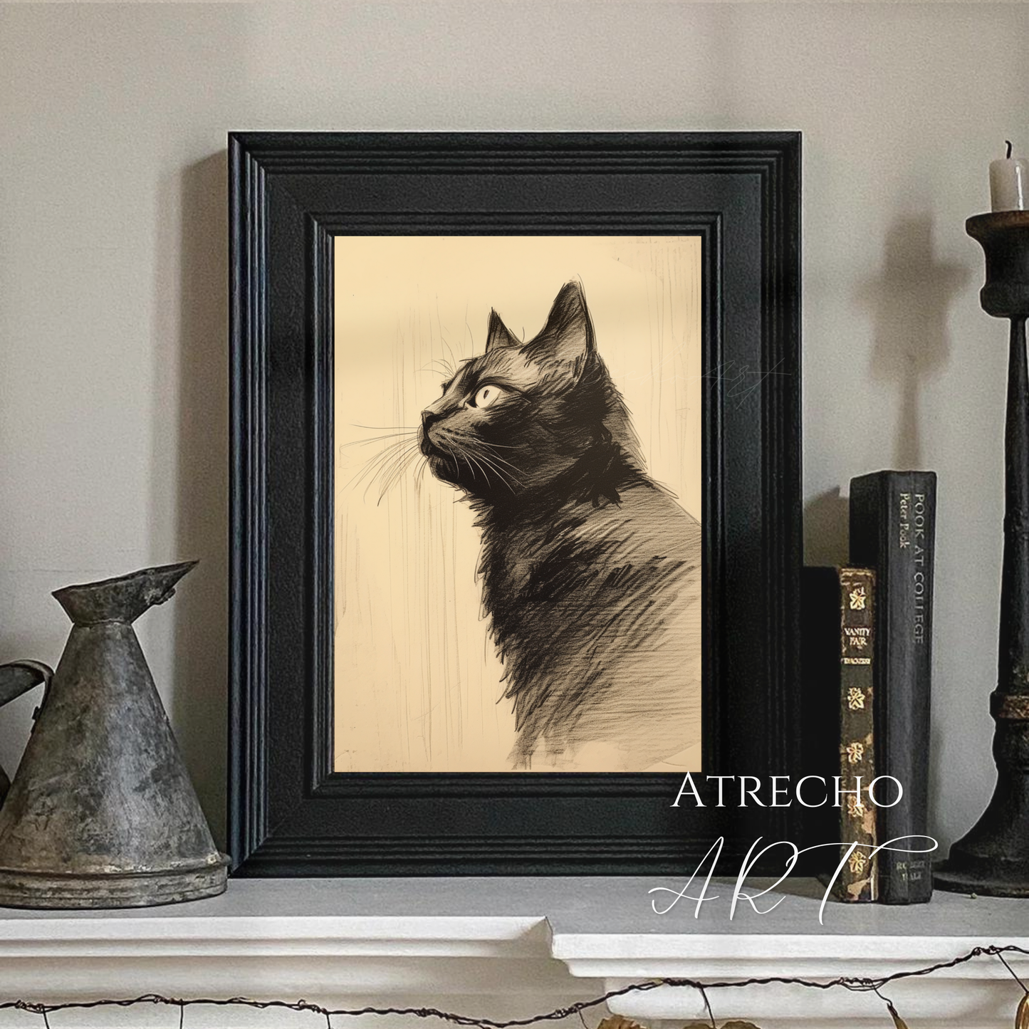 CHAT NOIR | Oeuvre imprimée | AN01